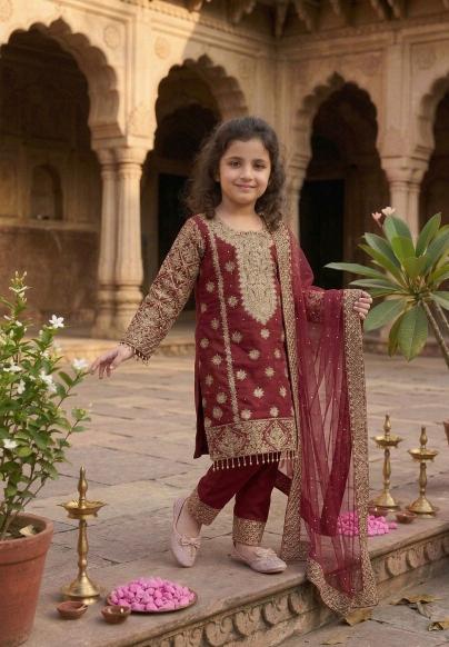RRK 008 Georgette Kids clothing market in Hyderabad